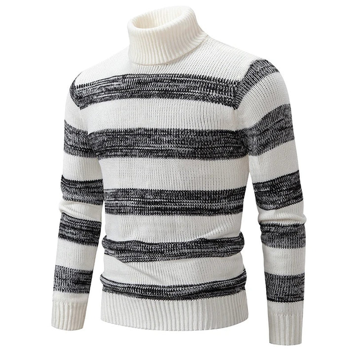 Knit Sweater with Stand Collar