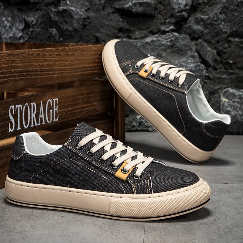 Canvas Sneakers with Slip-Resistant Tread