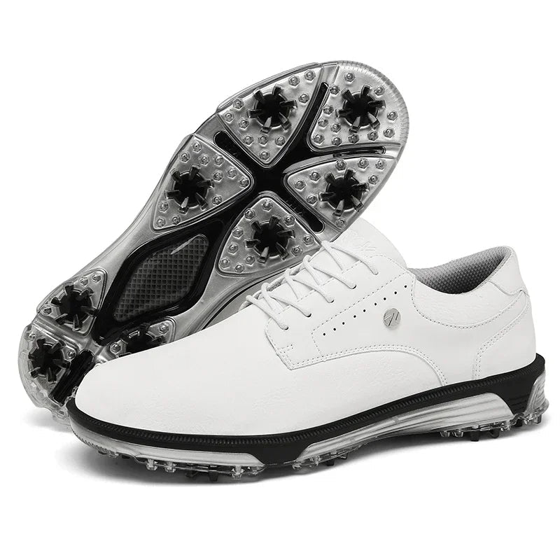 Full-Grain Leather Shoes with Waterproof Build