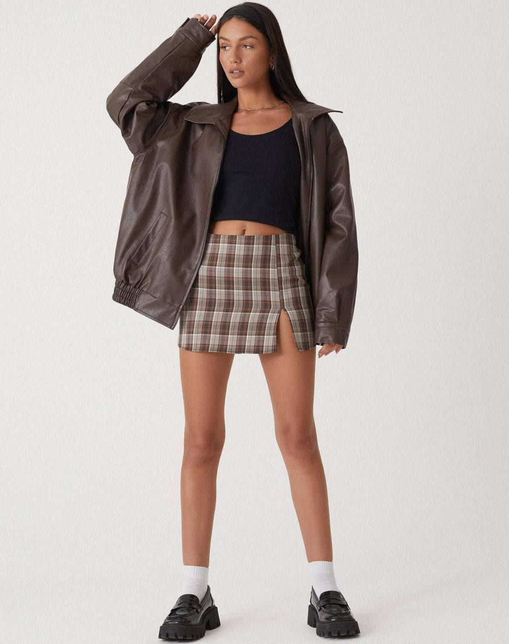 Modern Oversized Leather Jacket