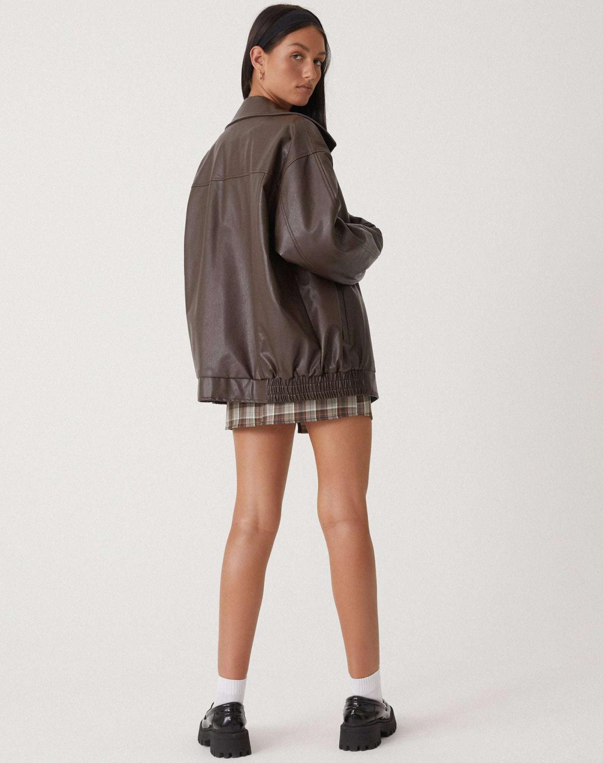 Modern Oversized Leather Jacket